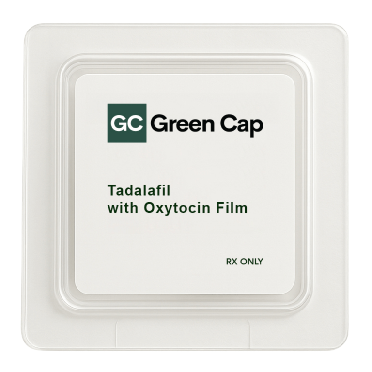 Tadalafil with oxytocin film for women